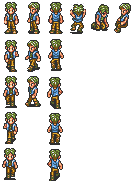 Gaspar sprites from Chrono Trigger by crystalizedchaos on DeviantArt